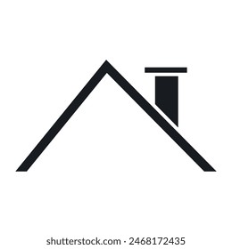 House Roof icon vector. Roof illustration sign. Housetop symbol. Carpet logo.