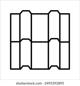 House roof icons set. house roof vector icon for web design isolated on black and white background