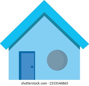 house with roof illustration of a icon