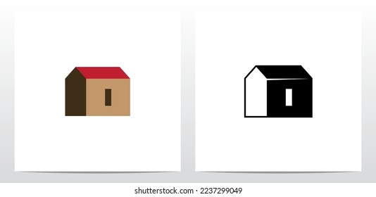 House Roof Letter Logo Design O