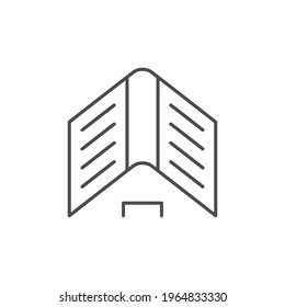 House roof line outline icon