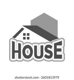 House roof logo design vector