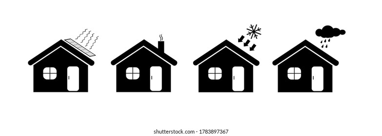 House  roof  technology vector graphic