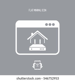House router - Vector icon for computer website or application