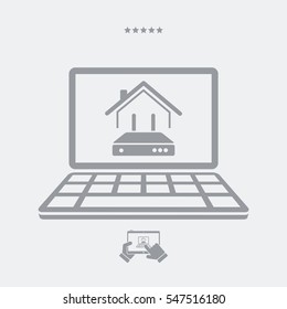 House router - Vector icon for computer website or application