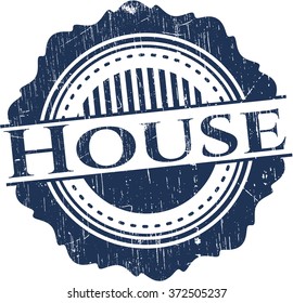 House rubber grunge texture stamp