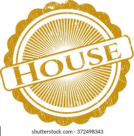 House with rubber seal texture