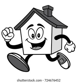 House Running Illustration