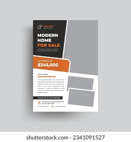 House for sale flyer, poster, banner, social media advertisements design