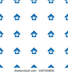 house sale icon pattern seamless white background. Editable filled house sale icon. house sale icon pattern for web and mobile.
