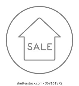 House for sale line icon. House for sale line icon.