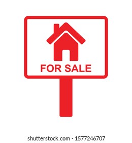 house sale sign icon vector