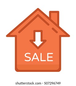 House for Sale Vector Icon 