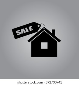 House for sale vector icon