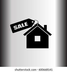 House for sale vector icon