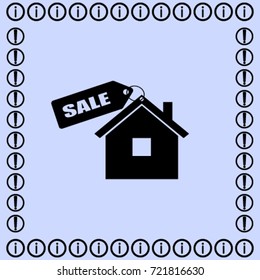 House for sale vector icon