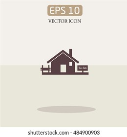 house for sale.Broker symbol. Vector.