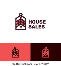 house sales vector logo design