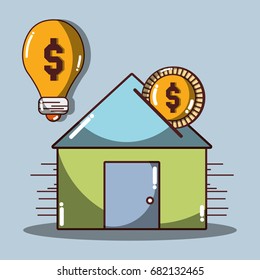 house to save money and coin