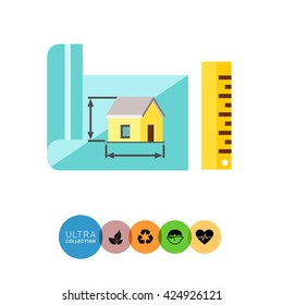 House scheme and ruler