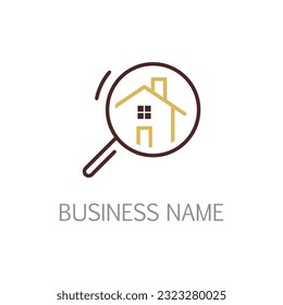 House search icon logo vector image