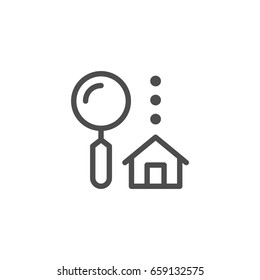 House Search Line Icon