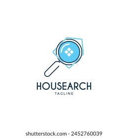 House Search Logo Symbol Design Template Flat Style Vector