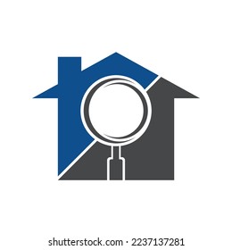 house search logo vector magnifier