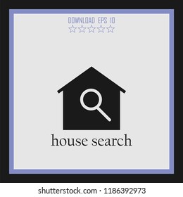 house search vector icon