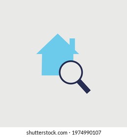 house search vector icon looking for a house