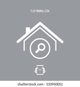House search - Vector web icon