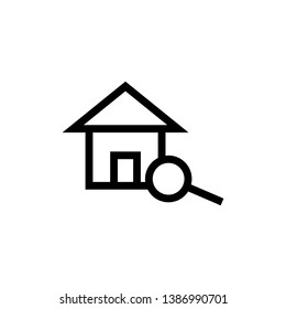 House searching icon - vector