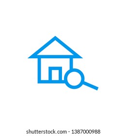House searching icon - vector