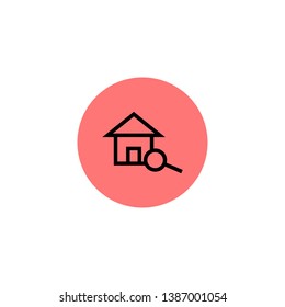 House searching icon - vector