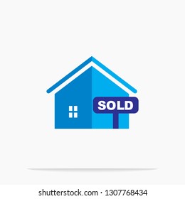House searching symbol logo  house in the zoom tool   search for house design vector illustration.