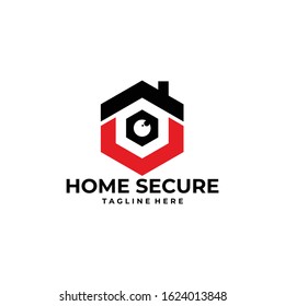 house secure logo icon vector isolated