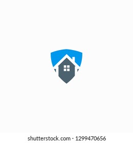 house secure shield protect logo