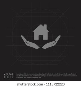 House security concept icon - Black Creative Background - Free vector icon