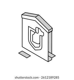 house security isometric icon vector. house security sign. isolated symbol illustration