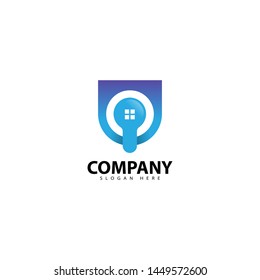House Security Logo Design icon
