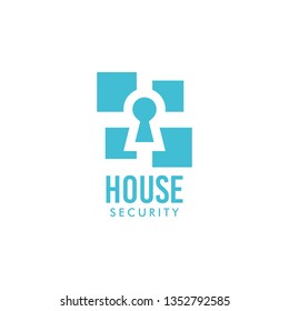 House security logo, design inspiration vector template for technology