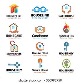 House and security Real Estate Design Illustration