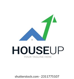 House Up Selling Modern logo template for Real estate 