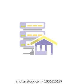 House Server Logo Icon Design