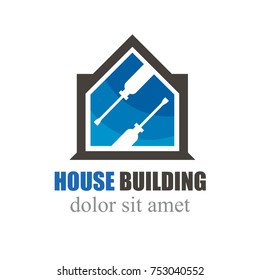 house service building logo concept
