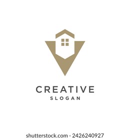 Icono del vector del elemento del diseño del servicio de la casa con la idea creativa del concepto
