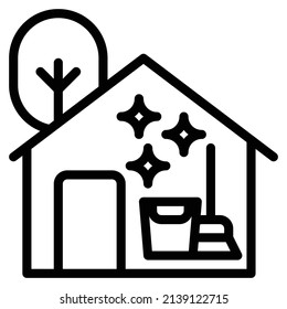 house service icon vector illustration .