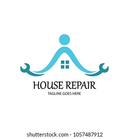 house service logo design template. Vector illudtration