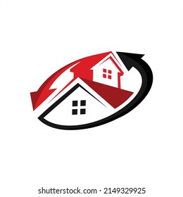 House service logo with repair concept