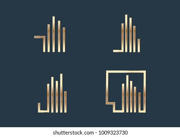 House Set Design Vector Illustration Logo Template Design